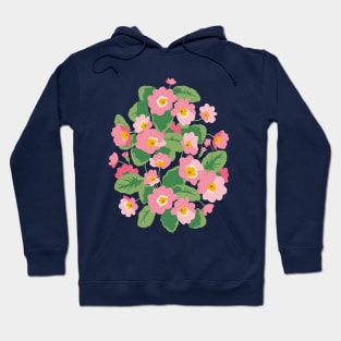 Blooming pink primrose Hoodie